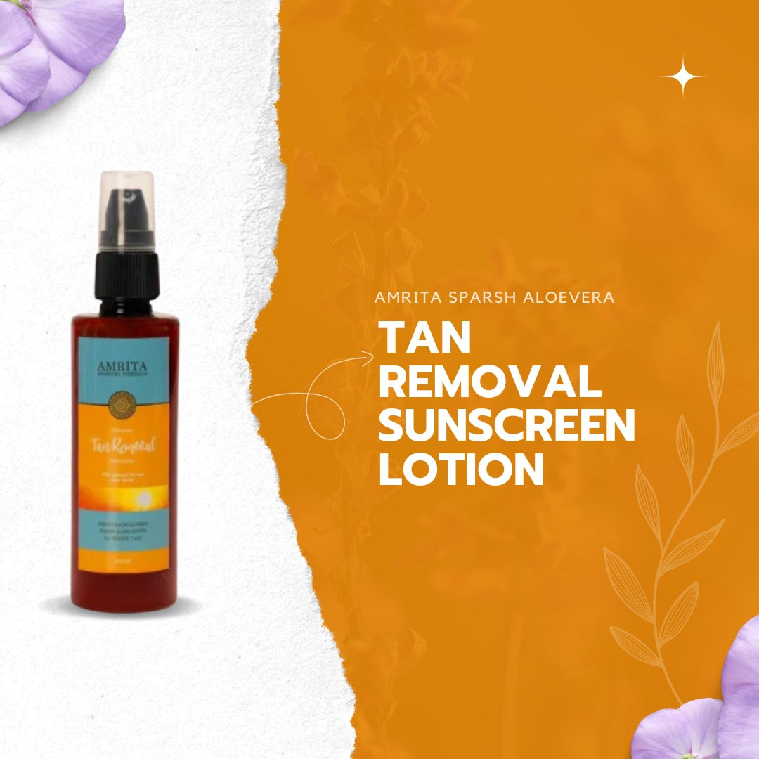 Aloe Vera Tan Removal Sunscreen Lotion
